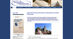 Desktop Screenshot of ecrivainscatholiques.fr